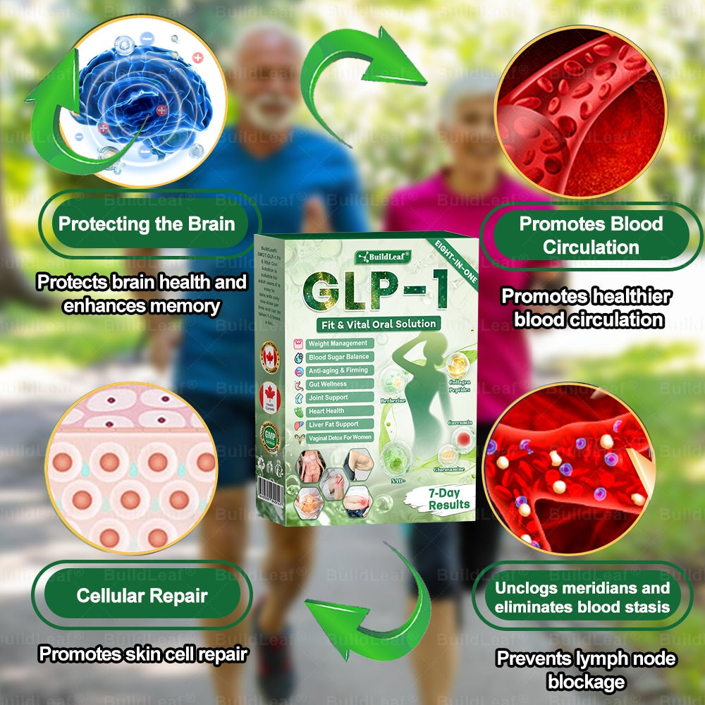 Magasin officiel | BuildLeaf® GLP-1 8-en-1 Solution orale Fit & Vital (Modifications visibles en 7 jours) ✅ Pour l'obésité, la santé cardiovasculaire, le diabète, l'apnée du sommeil, la santé intestinale, les problèmes articulaires et plus encore