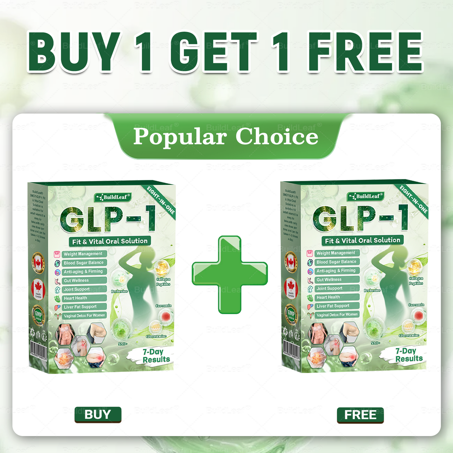 Magasin officiel | BuildLeaf® GLP-1 8-en-1 Solution orale Fit & Vital (Modifications visibles en 7 jours) ✅ Pour l'obésité, la santé cardiovasculaire, le diabète, l'apnée du sommeil, la santé intestinale, les problèmes articulaires et plus encore