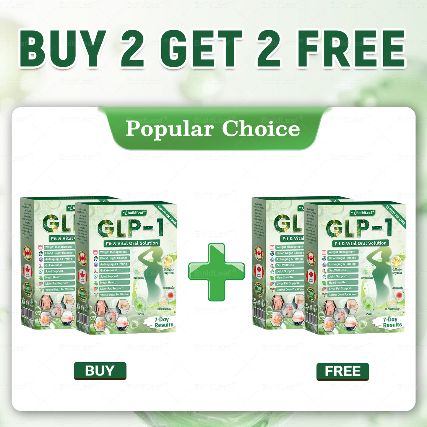 Magasin officiel | BuildLeaf® GLP-1 8-en-1 Solution orale Fit & Vital (Modifications visibles en 7 jours) ✅ Pour l'obésité, la santé cardiovasculaire, le diabète, l'apnée du sommeil, la santé intestinale, les problèmes articulaires et plus encore