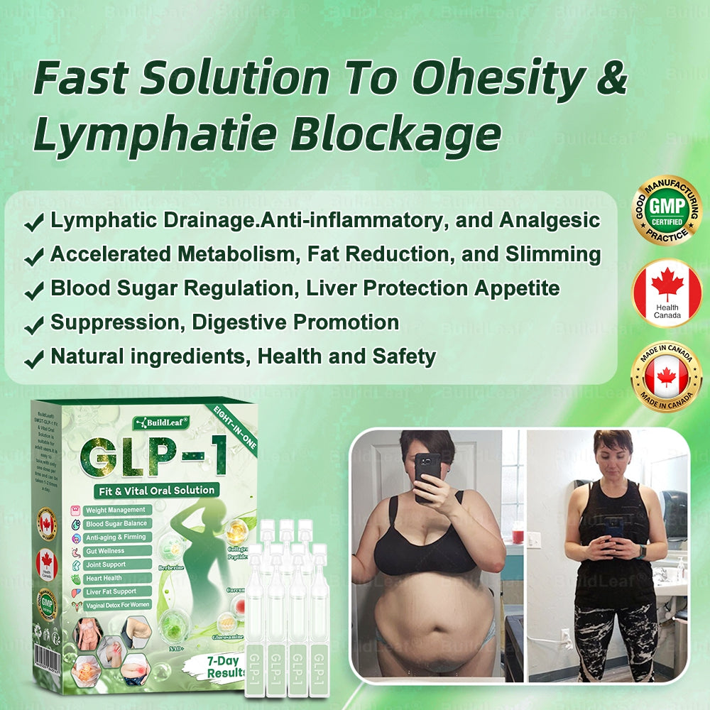 Magasin officiel | BuildLeaf® GLP-1 8-en-1 Solution orale Fit & Vital (Modifications visibles en 7 jours) ✅ Pour l'obésité, la santé cardiovasculaire, le diabète, l'apnée du sommeil, la santé intestinale, les problèmes articulaires et plus encore
